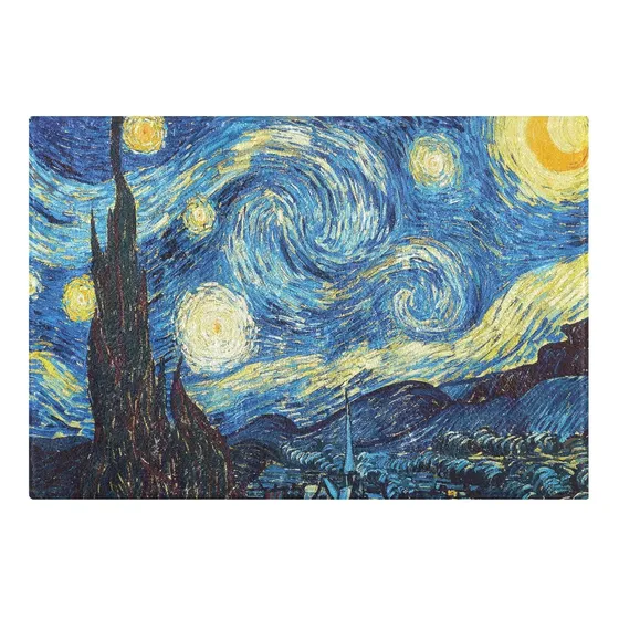 Alfombra Baño Alaza Cielo Nocturno Estrellado Van Gogh Para