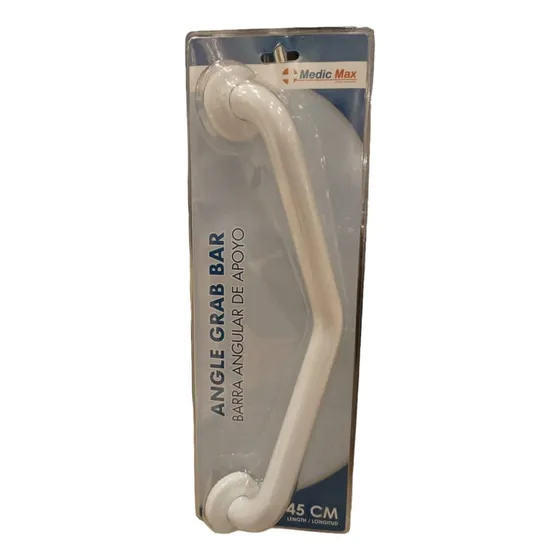 Barra De Seguridad Curva Para Baño 45 Cm C/blanco #tks