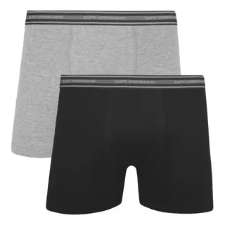 Kit Com 2 Cuecas Boxer Lupo Adulto AlgodĂŁo Kit Com 2 Cuecas Boxer Lupo Adulto AlgodĂŁo