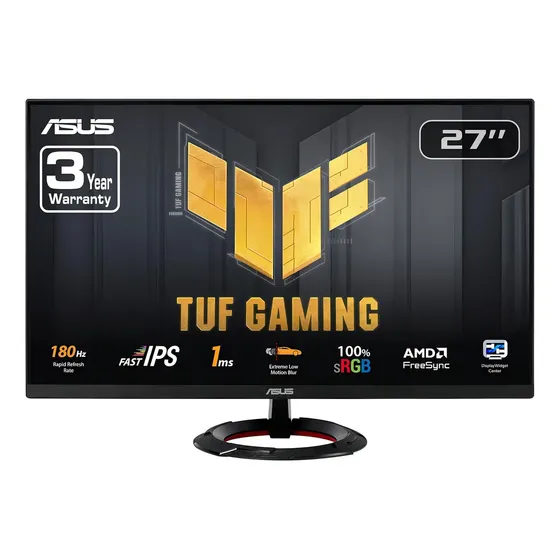 Monitor 27 Asus Tuf Gaming Vg279q3r Ips Fhd 180hz 1ms Color Negro | Cuotas sin interés