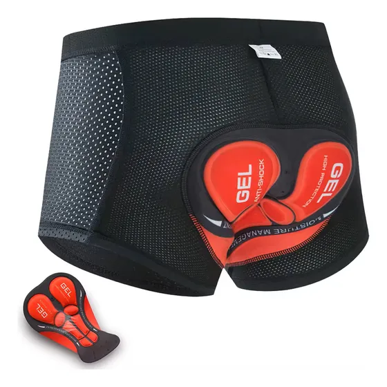 Calza Corta Badana Ciclista Ciclismo Hombre Mujer Reforzada