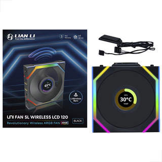Cooler Lian Li Gamer Uni Fan Sl Wireless Lcd 120 Argb Preto Cooler Lian Li Gamer Uni Fan Sl Wireless Lcd 120 Argb Preto
