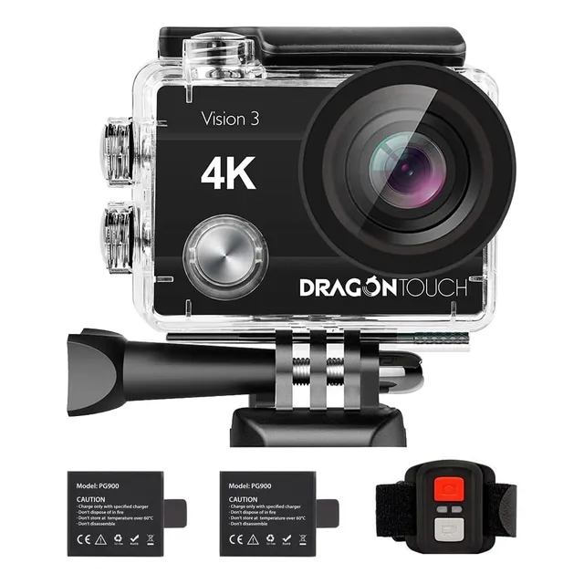 Dragon Touch Cámara De Acción 4k 16 Mp Sony Sensor Vision 3