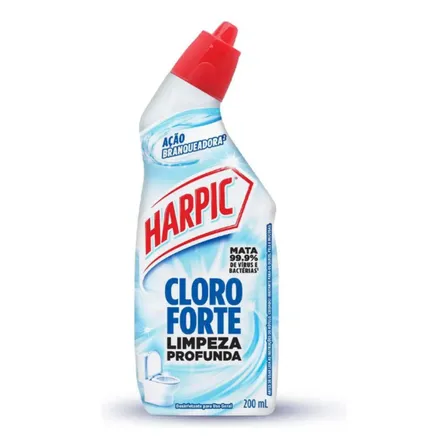 Desinfetante Sanitário com Cloro Ativo Harpic Cloro Forte 200ml