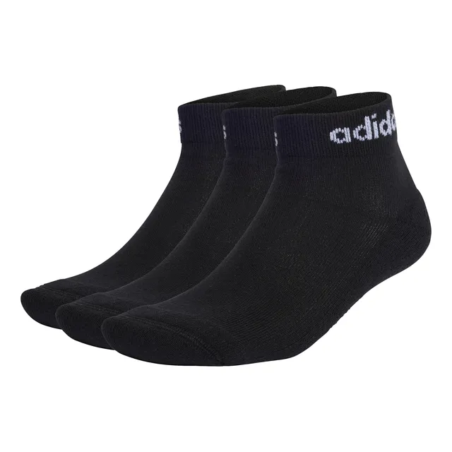 Medias Linear Acolchadas Largo Al Tobillo 3 Pares Ic1303 Adi