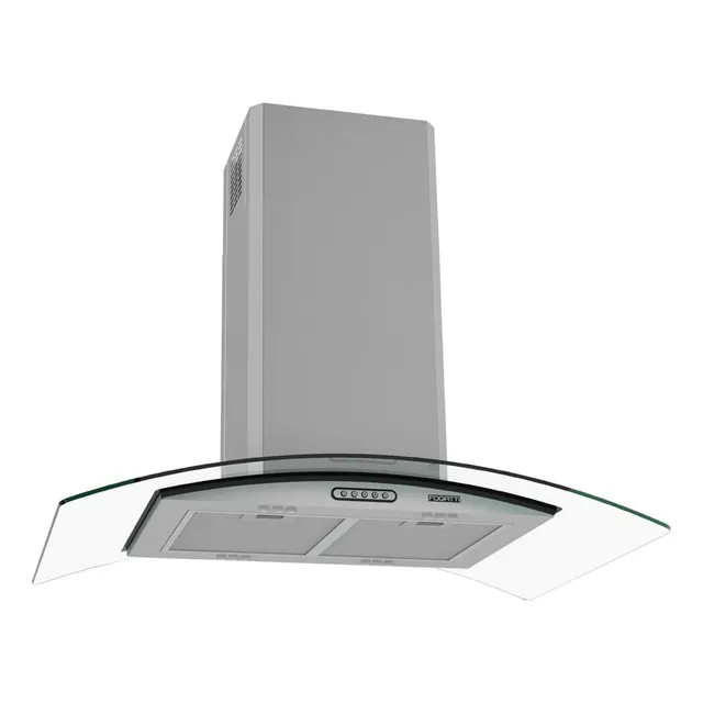 Coifa Depurador Exaustor 90cm Fogatti 220v Ilha Vidro Curvo