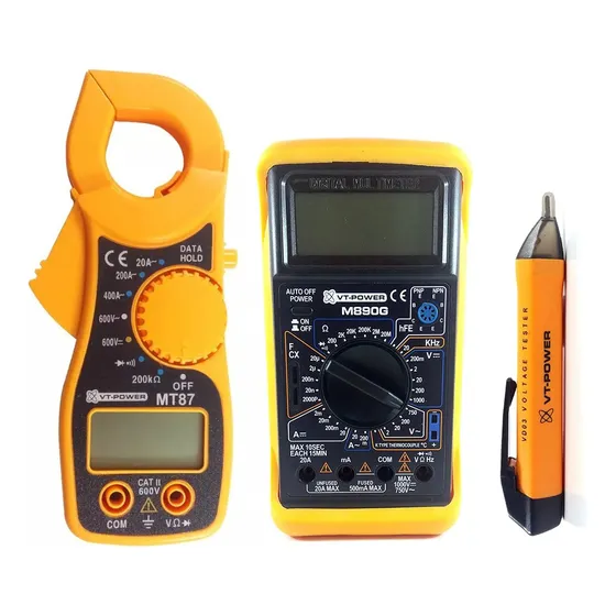 Combo Multimetro Amperometrica Buscapolo Capacidad Temperat#