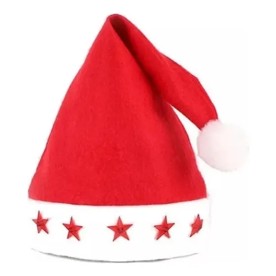 12 Gorros De Navidad Con Luces Gorro Navideño