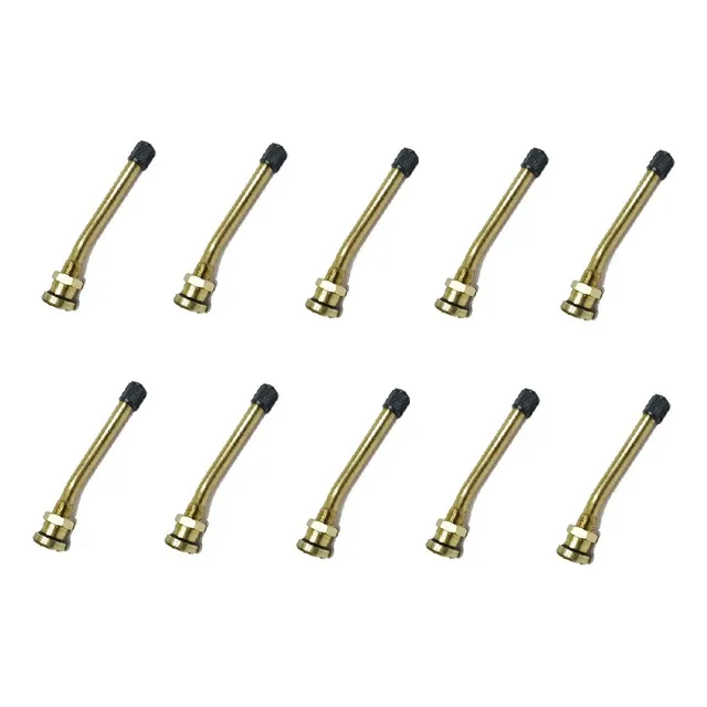 Bico Válvula Roda Disco Caminhão 90mm Curva - Kit 10 Peças