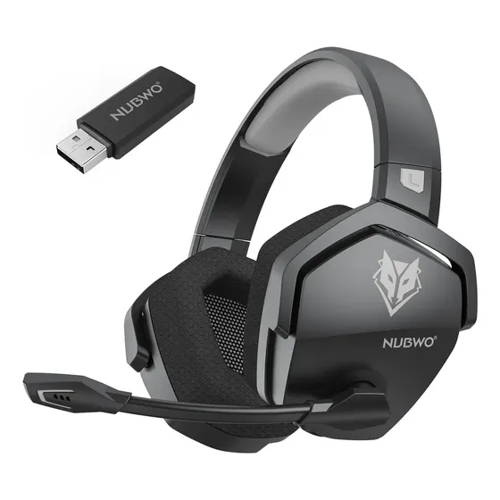 Fones de ouvido Gamer Nubwo G06 Gamer 2.4ghz Usb Bluetooth 5.3 Wireless Latencia Baja 23ms Sonido 7.1 Bateria 100h para PC/PS4/PS5/Xbox