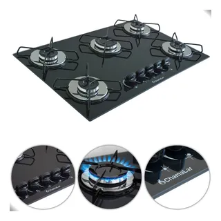 Fogão Cooktop 5 Bocas Ultra Chama Gås Glp Mesa De Vidro Preto Queimador Råpido Acendimento Automåtico Trempes Esmaltadas Segurança E Design Moderno Para Cozinha Fogão De Embutir Fogão Cooktop 5 Bocas Ultra Chama Gås Glp Mesa De Vidro Preto Queimador Råpido Acendimento Automåtico Trempes Esmaltadas Segurança E Design Moderno Para Cozinha Fogão De Embutir