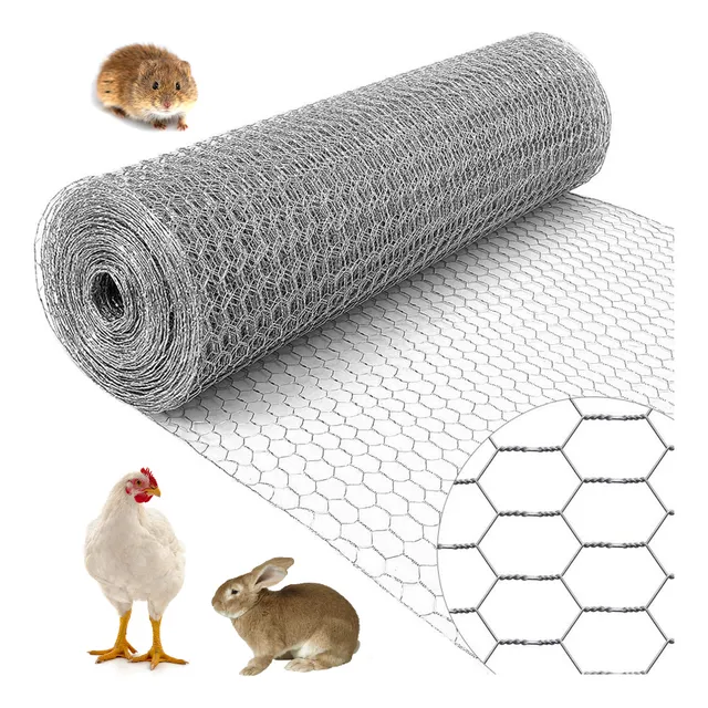Malla Hexagonal Galvanizada Gallinero 60cm X 25 Metros