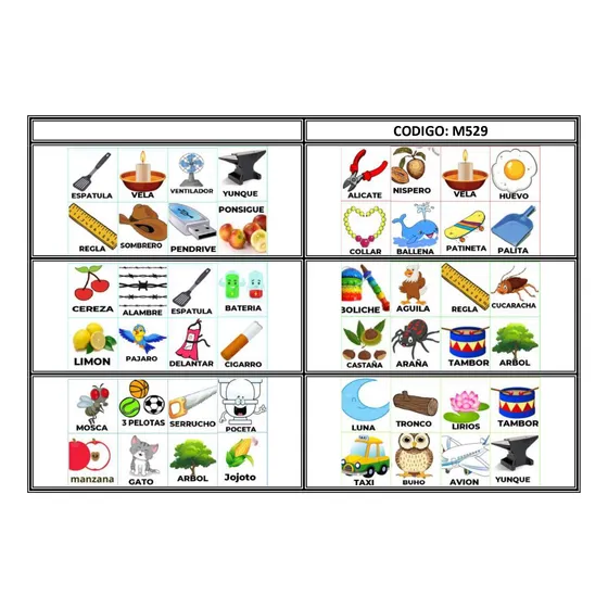 Loteria Bingo 5000 Cartones En Pdf