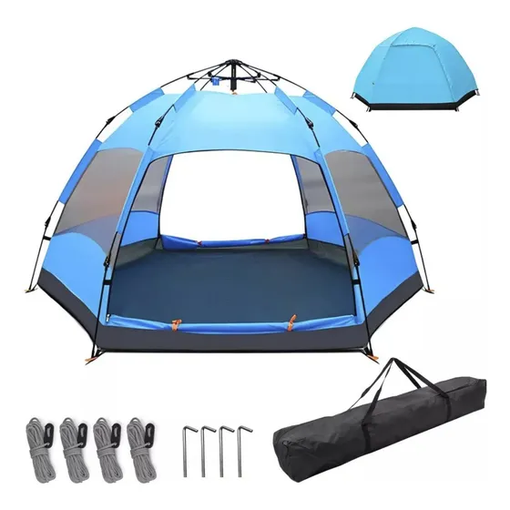 Carpa autoarmable Automatica tipo domo Camping Playa Koa Outdoor UNI0078 azul