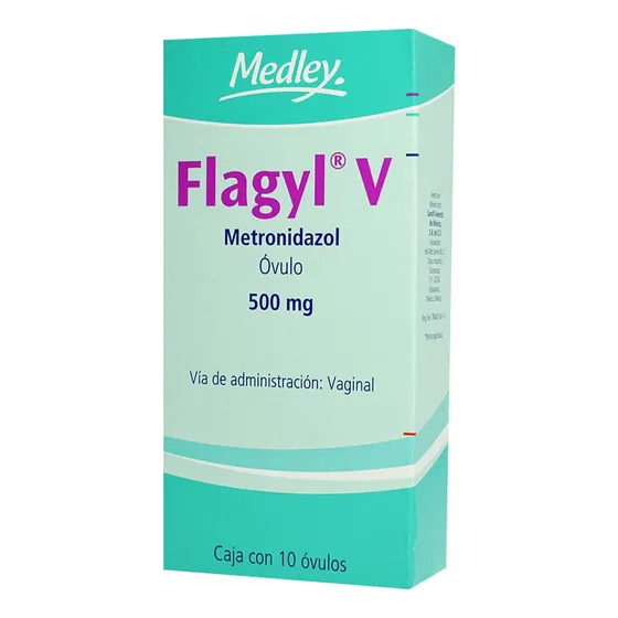 Flagyl V Óvulos 500 Mg, 10 Óvulos