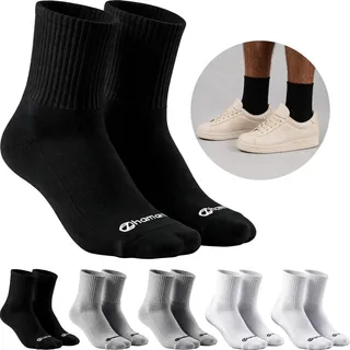 Kit 6 Pares Meias Zhamaro Algodão Cano Médio Alto Atoalhada