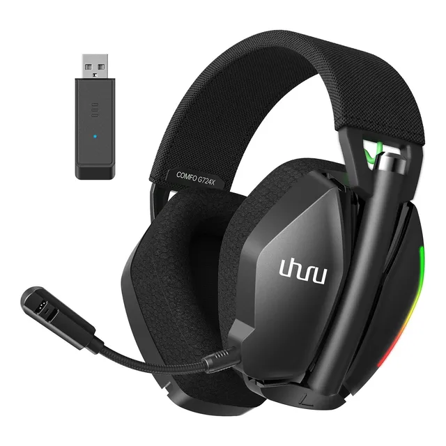 Audífonos Inalámbricos Con Micrófono Headset Para Gamer Pc Color Negro Uhuru by Maono G724