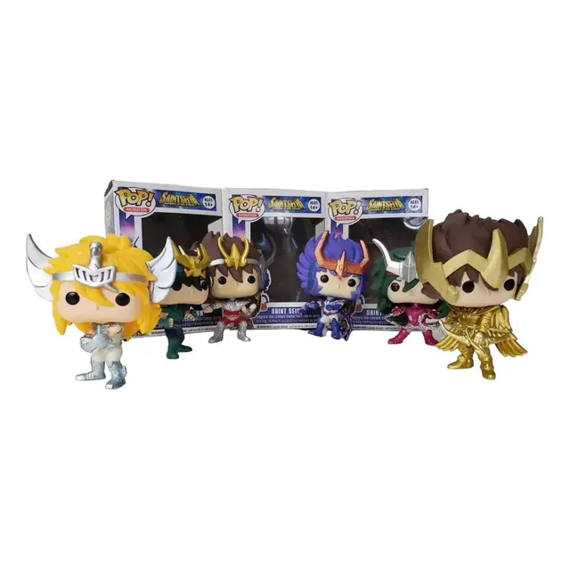 Figuras Caballeros Del Zodiaco Colección X6 Pop Muñecos 