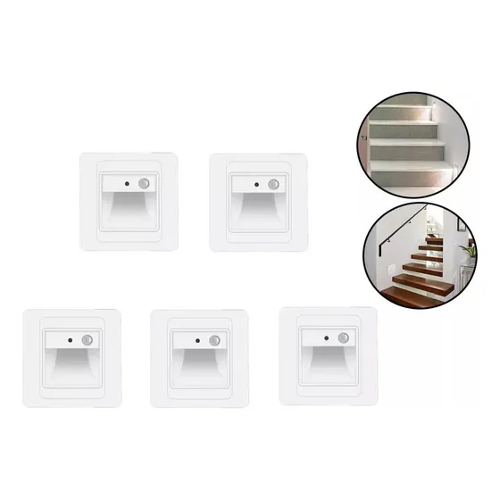 Sensor De Movimento: A Lâmpada De Escada De 5 Peças Da Ll