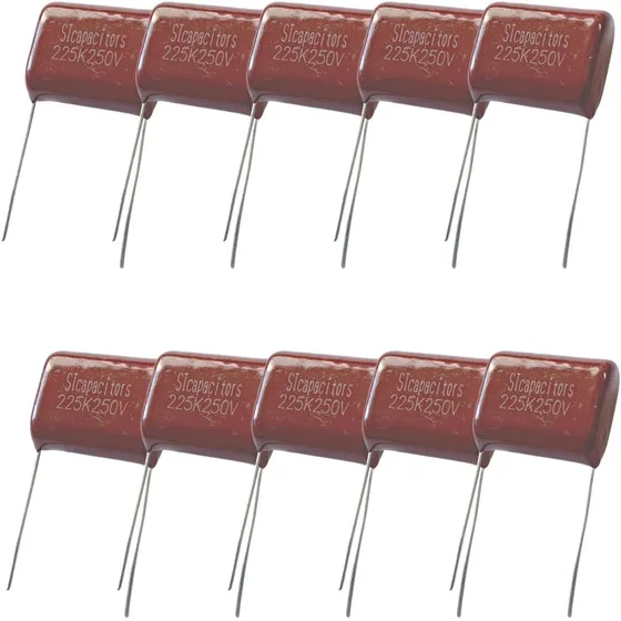 Capacitor Poliester 2m2 250v Corneta Tweeter - Kit 10 Peças