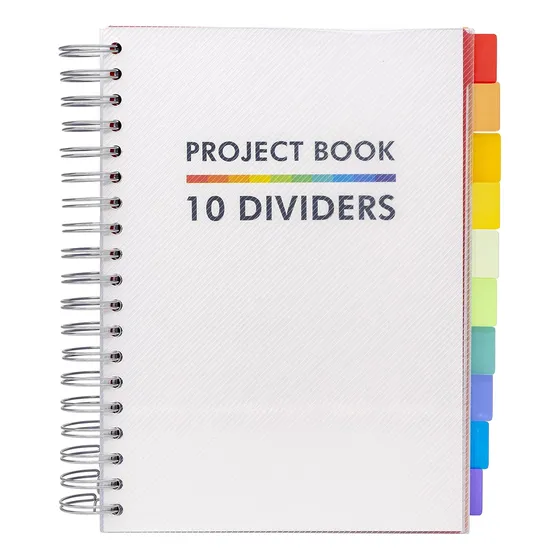 Caderno De Curso Pukka Pad B5 Com 10 Divisórias Para