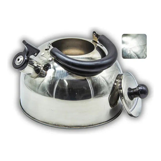 Tetera Silbadora S-2097 Acero Inoxidable 2 Litros Color Gris claro
