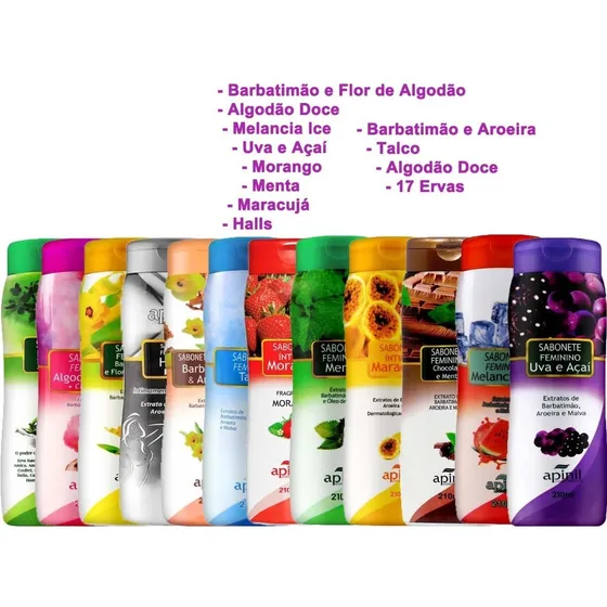 60 Unid Sabonete Intimo Apinil Unidades Atacado Promoção 