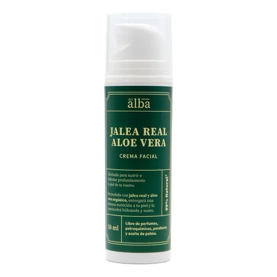 Crema Facial Aloe Vera Y Jalea Real 50ml Del Alba