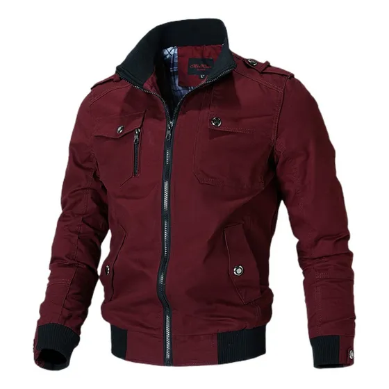 Nuevo Parka Estilo Bomber De Moda Militar For Hombre