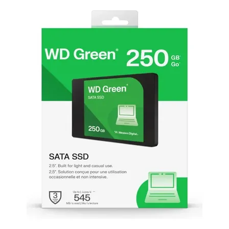 Hd Ssd Interno Western Digital Wd Green Wds250g5g0a 250gb Go Verde-limão