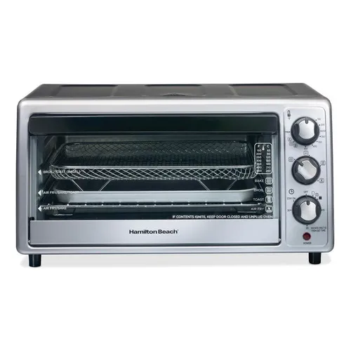 Horno Tostador Con Freidora Aire Hamilton Beach 31416 Plateado