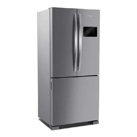 Heladera Inverter No Frost Whirlpool French C/ Freezer 554l Color Plateado
