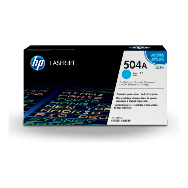 Cartucho Toner Hp 504 Ce251a Azul + Tinta Cian
