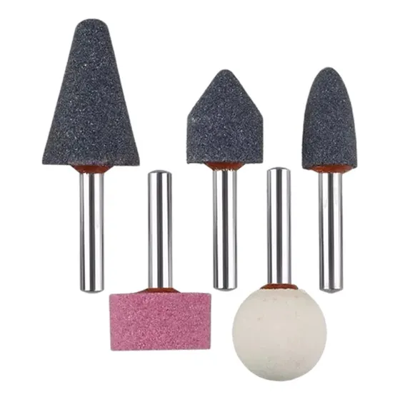 Set 5 Fresas Piedras Abrasivas Taladro Y Dremel Lijar Pulir