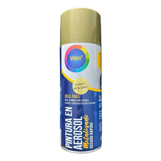 Pintura Spray Dorado Metalizado Vert 350ml