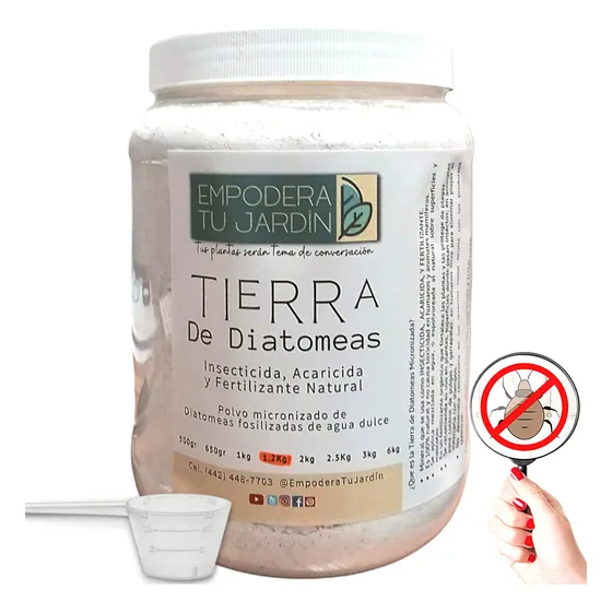 Tierra De Diatomeas Premium Mata Chinches Pulgas Hormigas 1k