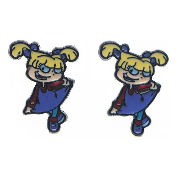 Aros Aretes Pendientes Angelica Pickles / Acero Quirúrgico