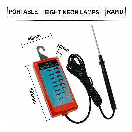 Gk503b Neon Probador Voltaje Para Valla Maxima 7 Kv Rojo