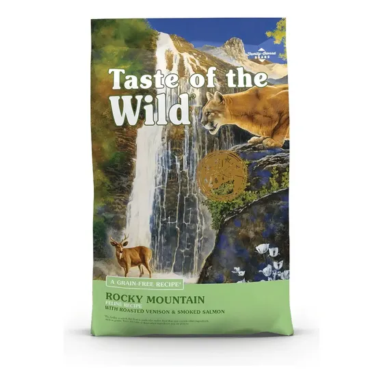 Alimento Taste of the Wild Rocky Mountain Feline para gato sabor venado asado y salmón ahumado de 2.2 kg | MercadoLibre