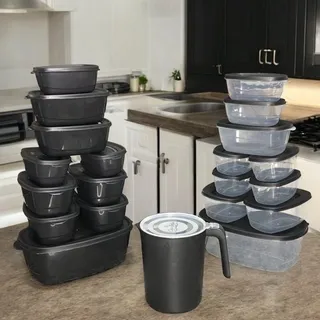 Super Kit 21 Peças Potes De Plåstico Bpa Free Para Cozinha Super Kit 21 Peças Potes De Plåstico Bpa Free Para Cozinha