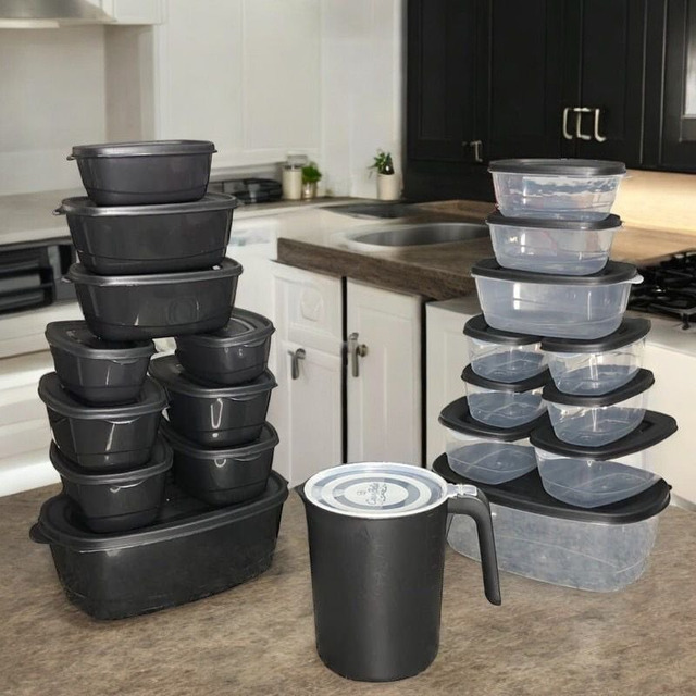 Super Kit 21 Peças Potes De Plástico Bpa Free Para Cozinha Super Kit 21 Peças Potes De Plástico Bpa Free Para Cozinha