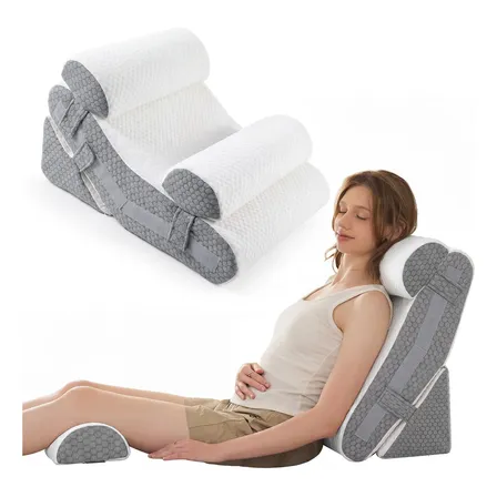 Travesseiro Anti Refluxo Espuma Viscoelastica 4pcs Pós Op