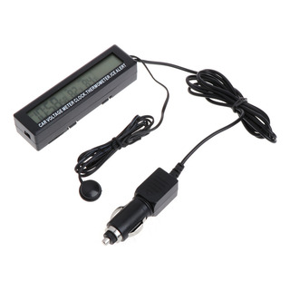 Relógio Lcd Eletrônico Led Digital Em 1 Carro, Termômetro Vo Relógio Lcd Eletrônico Led Digital Em 1 Carro, Termômetro Vo