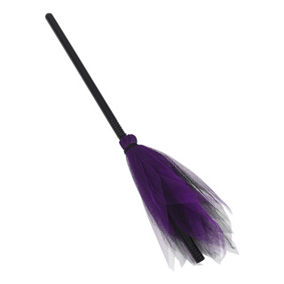 Escoba De Brujas De Halloween, Compacta, De Plástico, Con Ma Escoba De Brujas De Halloween, Compacta, De Plástico, Con Ma