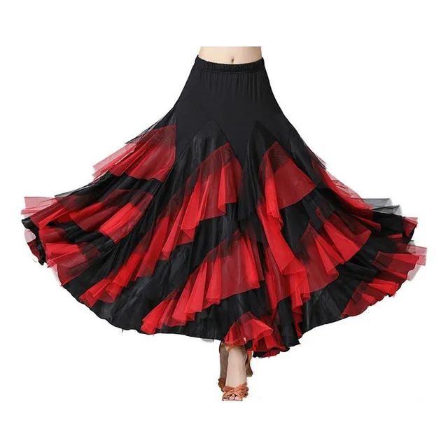Falda De Flamenco Ballroom Waltz Ropa De Baile Trajes