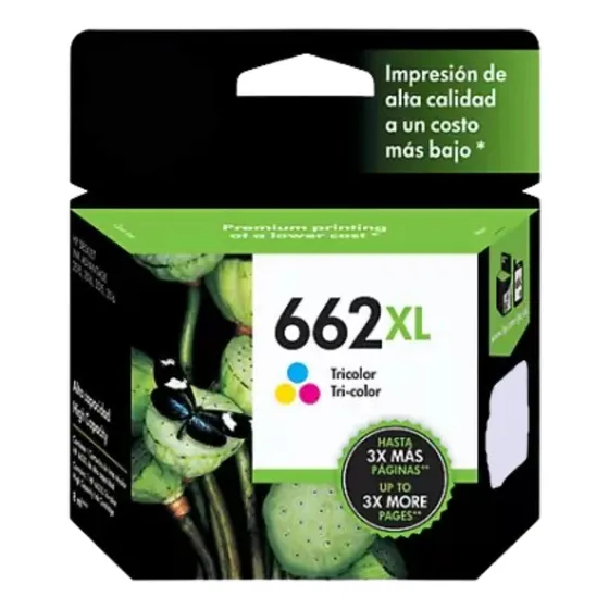 Cartucho De Tinta Hp 662xl Tricolor Original