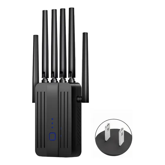 Repetidor Wifi Amplificador Señal 1200mbps De Acceso 5g Wps Color Negro 6 Antenas 127v Router Repetidor Wifi Inalambrico