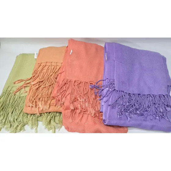 Pashmina Chal Bufanda Fulares 100% Viscosa Fotos Reales 