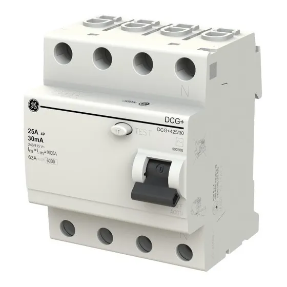 Disyuntor Diferencial Tetrapolar 40a General Electric By Abb