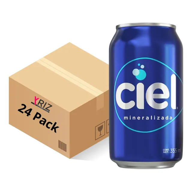 24 Pack Agua Mineralizada Ciel Agua Mineral De Lata 355 Ml